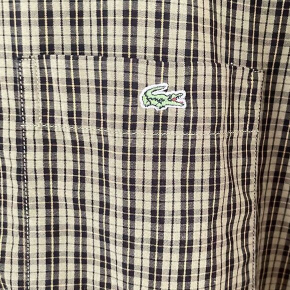 NOT FOR SALE Vintage Lacoste Plaid Button Up Shirt - Picture 4 of 7
